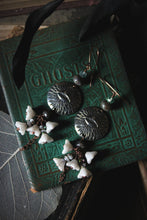 Load image into Gallery viewer, Spirited | Ghost Pipes. Artisan Pewter Dangle Earrings.
