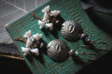 Load image into Gallery viewer, Spirited | Ghost Pipes. Artisan Pewter Dangle Earrings.