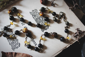 Legend & Lore  | Hallowed Ground. Beaded Gemstone Pendant Necklace.