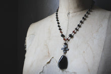 Load image into Gallery viewer, Legend &amp; Lore  | The Dullahan. Gemstone &amp; Artisan Pewter Pendant Necklace.