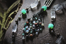 Load image into Gallery viewer, Spirited | Making Old Bones. Gemstone Tassel Pendant Necklace.