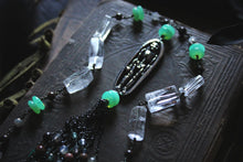 Load image into Gallery viewer, Spirited | Making Old Bones. Gemstone Tassel Pendant Necklace.