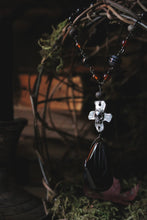 Load image into Gallery viewer, Legend &amp; Lore  | The Dullahan. Gemstone &amp; Artisan Pewter Pendant Necklace.