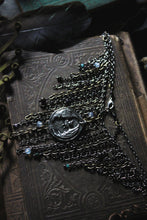 Load image into Gallery viewer, Spirited | Night Flyer. Fringe Gemstone &amp; Pendant Statement Necklace.
