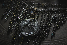 Load image into Gallery viewer, Spirited | Night Flyer. Fringe Gemstone &amp; Pendant Statement Necklace.