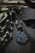 Load image into Gallery viewer, Spirited | Gentle Spring || Eye of The Forest. Pendant &amp; Gemstone Necklace.