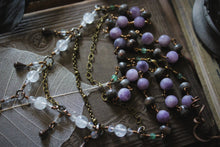 Load image into Gallery viewer, Spirited | Manes of the Meadow. Gemstone Festoon Pendant Necklace.