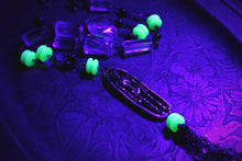 Load image into Gallery viewer, Spirited | Making Old Bones. Gemstone Tassel Pendant Necklace.