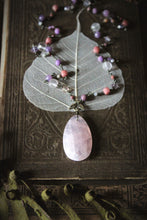 Load image into Gallery viewer, Gentle Spring | Sweet Pea. Beaded Gemstone Necklace.