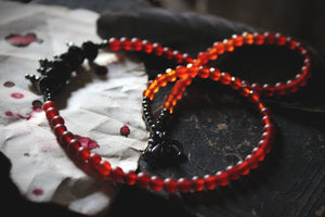 Legend & Lore  |  The Dearg Due. Beaded Gemstone Necklace.