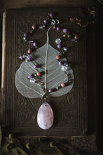 Load image into Gallery viewer, Gentle Spring | Sweet Pea. Beaded Gemstone Necklace.