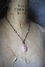 Load image into Gallery viewer, Gentle Spring | Sweet Pea. Beaded Gemstone Necklace.