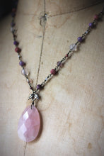 Load image into Gallery viewer, Gentle Spring | Sweet Pea. Beaded Gemstone Necklace.