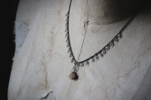 The Conjurer | Scribe. Beaded Fringe Gemstone Necklace.