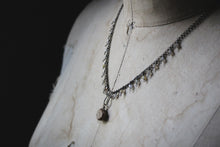 Load image into Gallery viewer, The Conjurer | Scribe. Beaded Fringe Gemstone Necklace.