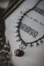 Load image into Gallery viewer, The Conjurer | Scribe. Beaded Fringe Gemstone Necklace.