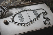 Load image into Gallery viewer, The Conjurer | Scribe. Beaded Fringe Gemstone Necklace.