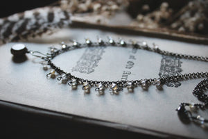 The Conjurer | Scribe. Beaded Fringe Gemstone Necklace.