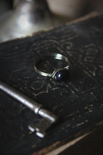 Load image into Gallery viewer, The Night Sky Collection | Cosmic. Blue Goldstone Wire-wrap Ring.