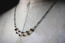 Load image into Gallery viewer, Grace | Petite Gemstone Festoon Necklace.