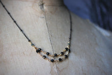 Load image into Gallery viewer, Grace | Petite Gemstone Festoon Necklace.