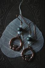 Load image into Gallery viewer, Claddagh | Gemstone &amp; Glass Charm Earrings.