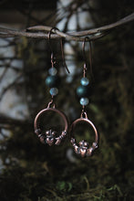 Load image into Gallery viewer, Claddagh | Gemstone &amp; Glass Charm Earrings.