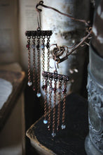 Load image into Gallery viewer, Veil, No.1 | Gemstone Fringe Earrings.