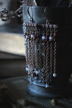 Load image into Gallery viewer, Veil, No.1 | Gemstone Fringe Earrings.