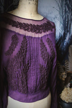 Load image into Gallery viewer, FREE PEOPLE. Sheer Boho Embroidery Top.