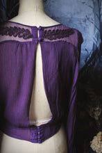 Load image into Gallery viewer, FREE PEOPLE. Sheer Boho Embroidery Top.
