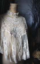 Load image into Gallery viewer, ARK &amp; CO. |  Sheer Embroidery Lace Capelet.