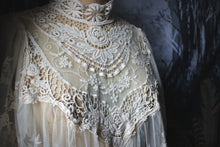 Load image into Gallery viewer, ARK &amp; CO. |  Sheer Embroidery Lace Capelet.