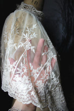 Load image into Gallery viewer, ARK &amp; CO. |  Sheer Embroidery Lace Capelet.