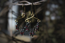 Load image into Gallery viewer, Lacey |  Mixed Metal Gemstone Earrings.
