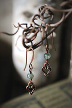 Load image into Gallery viewer, Sweetheart | Gemstone &amp; Charm Dangle Earrings.