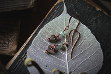 Load image into Gallery viewer, Sweetheart | Gemstone &amp; Charm Dangle Earrings.