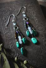 Load image into Gallery viewer, Threefold, No.1 |  Gemstone Dangle Earrings.