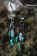 Load image into Gallery viewer, Threefold, No.1 |  Gemstone Dangle Earrings.