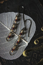 Load image into Gallery viewer, Rain Chain | Garnet || Gemstone Dangle Earrings.