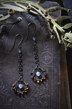 Load image into Gallery viewer, Rosette, No.2 | Gemstone Dangle Earrings.