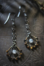 Load image into Gallery viewer, Rosette, No.2 | Gemstone Dangle Earrings.