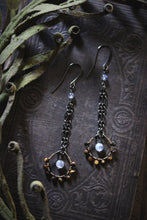 Load image into Gallery viewer, Rosette, No.2 | Gemstone Dangle Earrings.