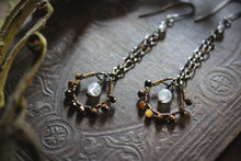 Load image into Gallery viewer, Rosette, No.2 | Gemstone Dangle Earrings.