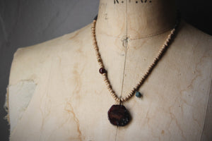 The Spellcaster Necklace | No.4. Hand-strung Garnet Beaded Necklace.