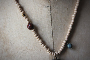 The Spellcaster Necklace | No.4. Hand-strung Garnet Beaded Necklace.