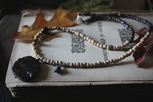 The Spellcaster Necklace | No.4. Hand-strung Garnet Beaded Necklace.