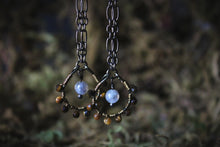 Load image into Gallery viewer, Rosette, No.2 | Gemstone Dangle Earrings.