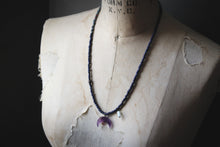 Load image into Gallery viewer, The Spellcaster Necklace | No.3. Hand-strung Amethyst Moon Pendant Necklace.