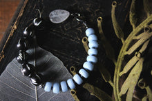 Load image into Gallery viewer, Frostwork  |  Beaded Gemstone &amp; Bone Bracelet.